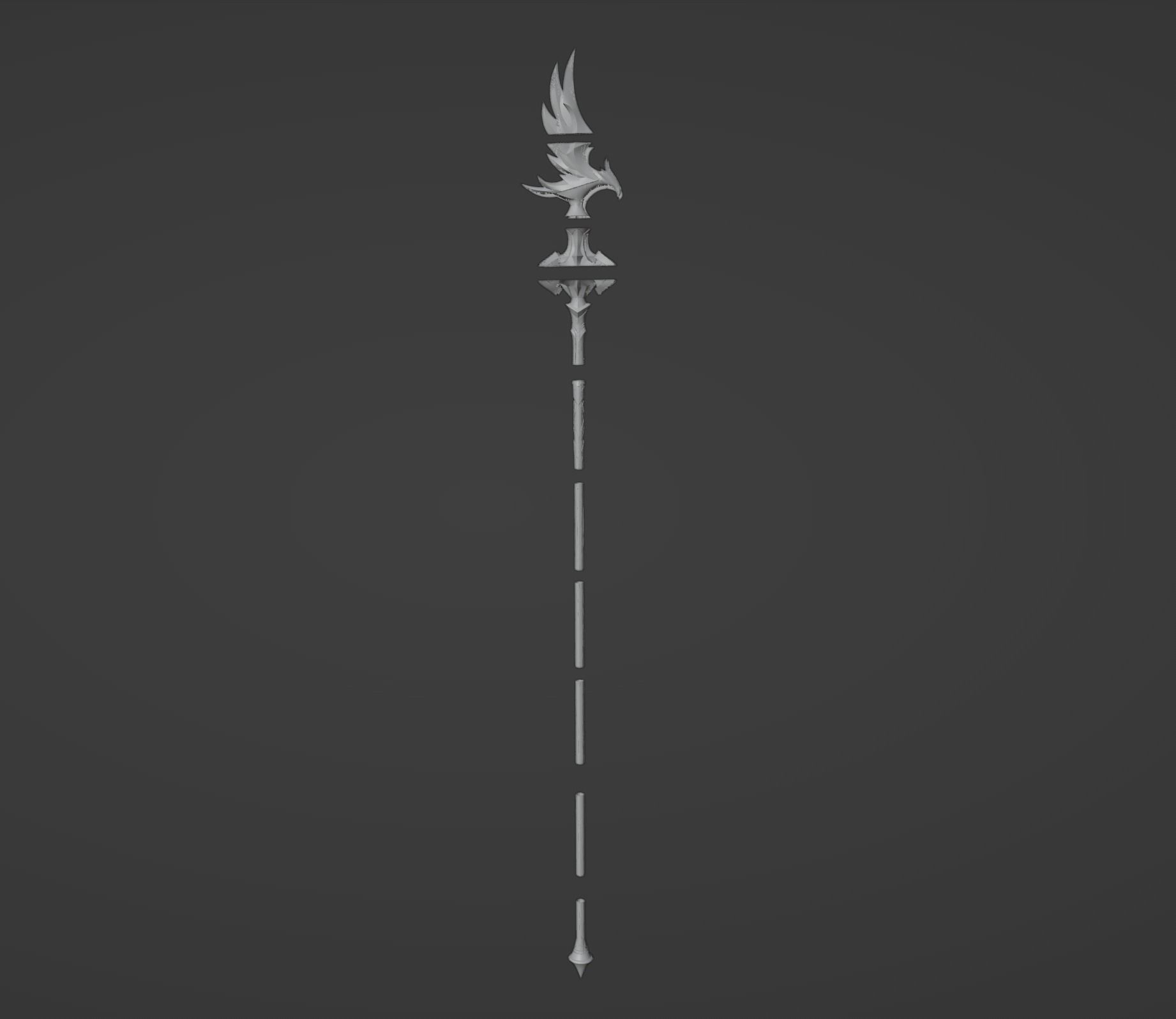 Genshin Impact - Missive Windspear - Shenhe Cosplay 3D print model_2