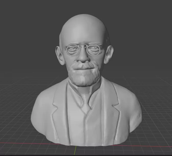 David Hilbert 3D print model
