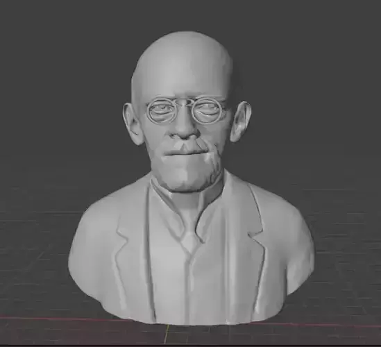 David Hilbert 3D print model