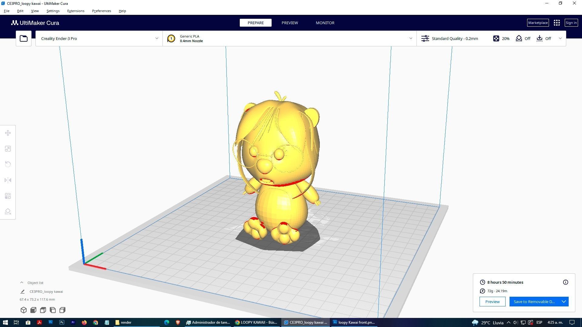 Meme Loopy Kawaii - Loopy Pororo 3D 3D print model_2