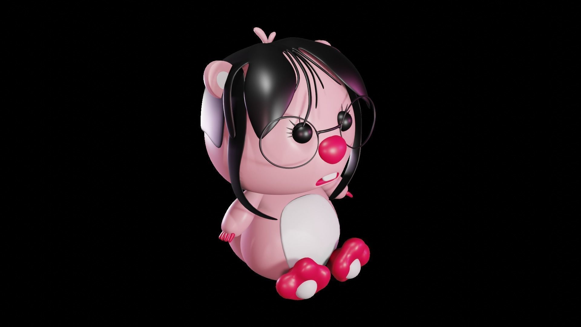 Meme Loopy Kawaii - Loopy Pororo 3D 3D print model_1