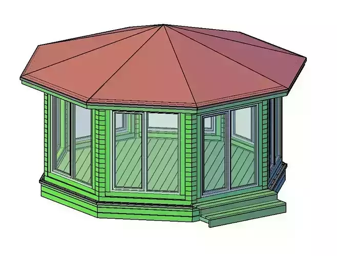 Wooden gazebo