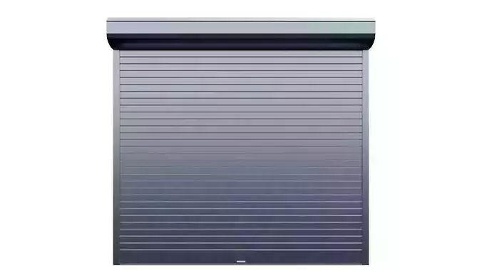 Roller garage door Free low-poly 3D model