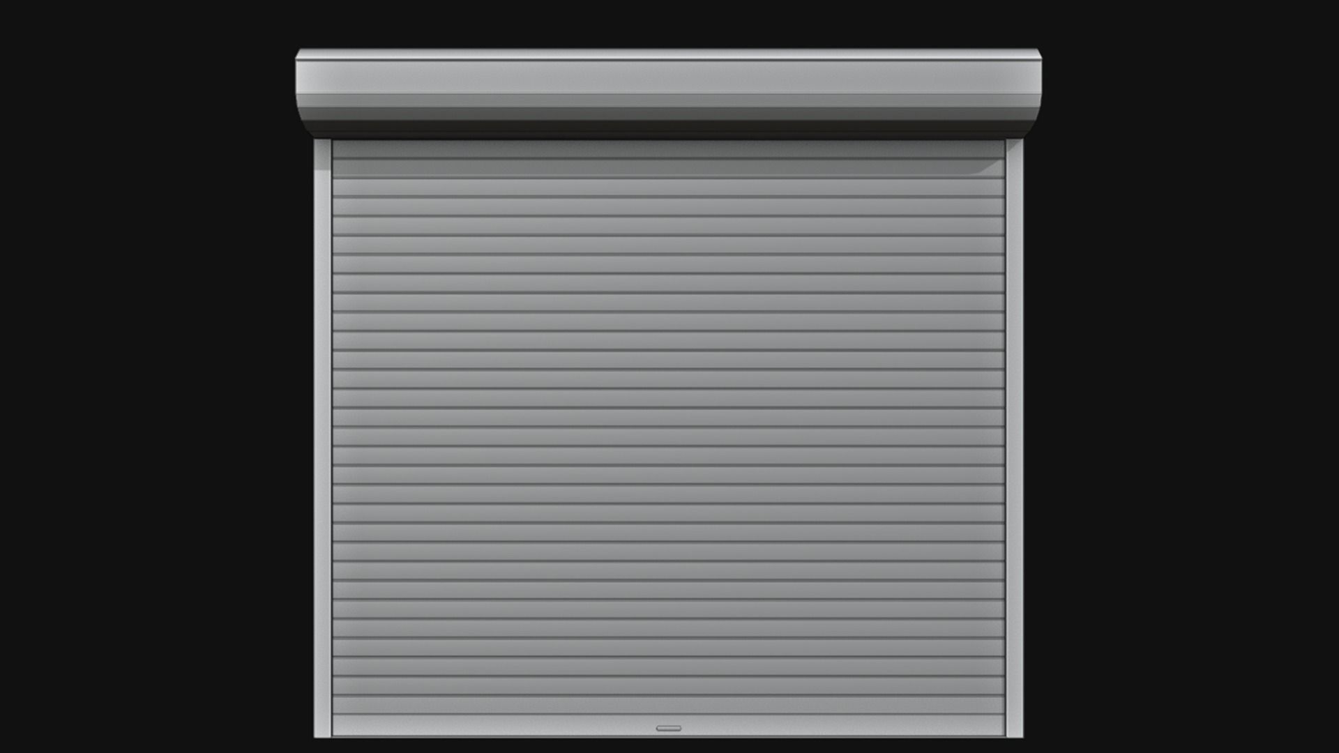 Roller garage door Free low-poly 3D model_4