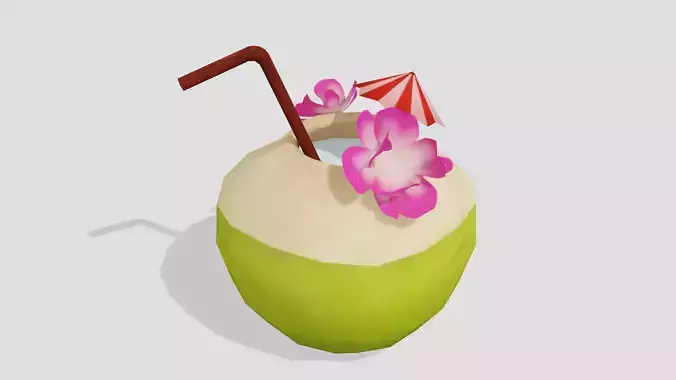 Coconut Water - Hand Painted