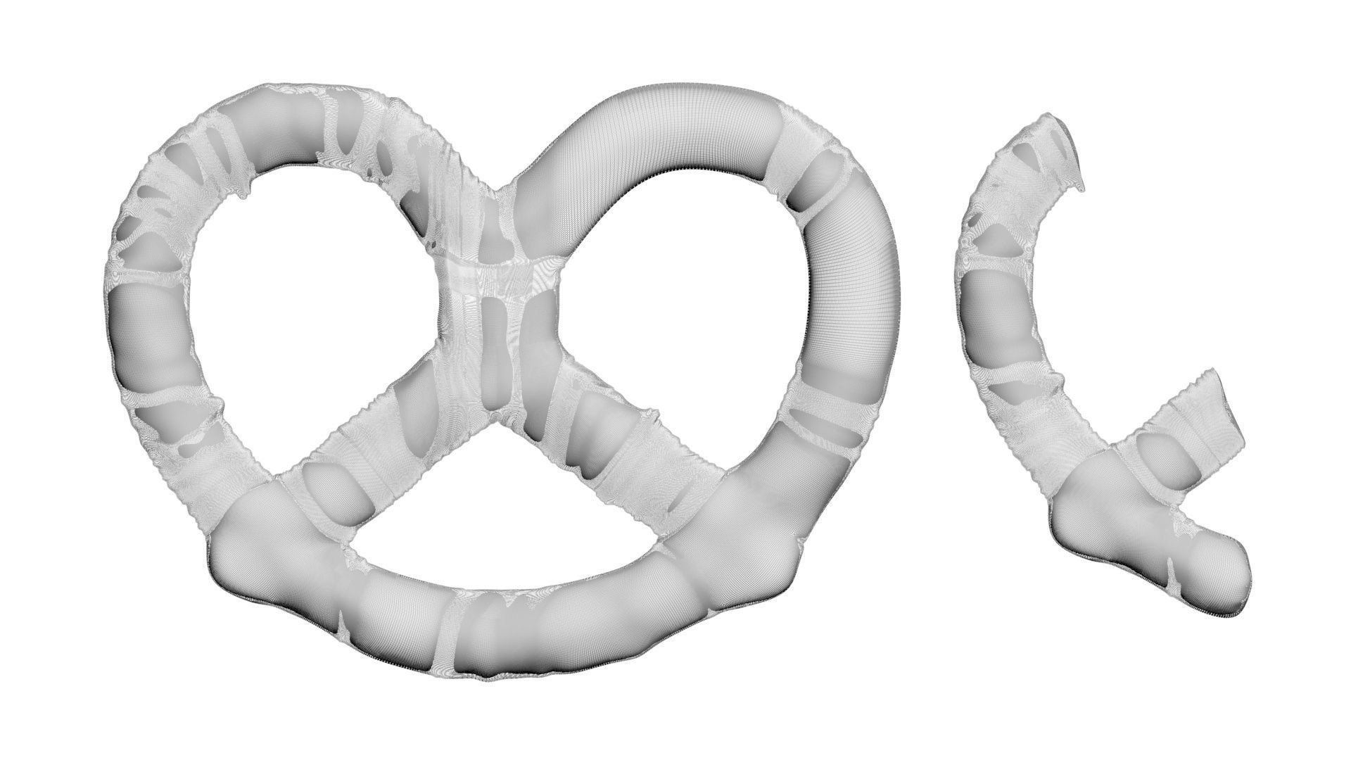 Orange Yogurt Covered Mini Pretzel Crackers 3D model_16