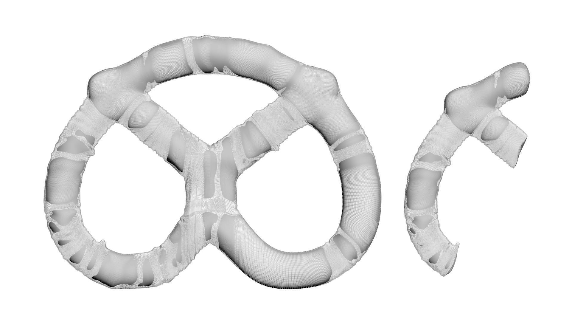 Orange Yogurt Covered Mini Pretzel Crackers 3D model_17