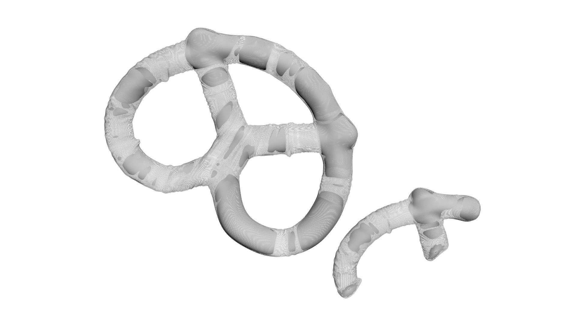 Orange Yogurt Covered Mini Pretzel Crackers 3D model_15