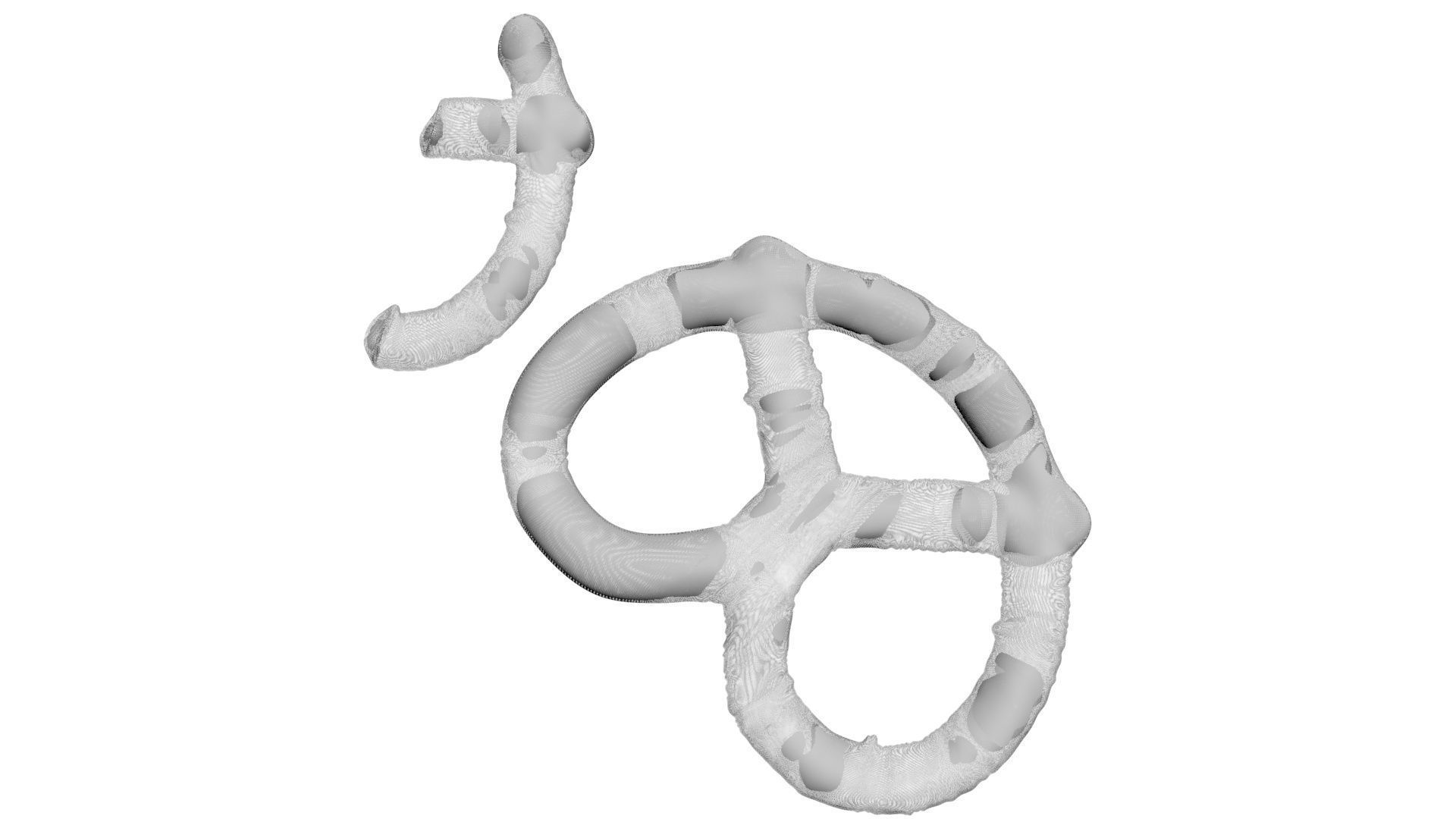Orange Yogurt Covered Mini Pretzel Crackers 3D model_14
