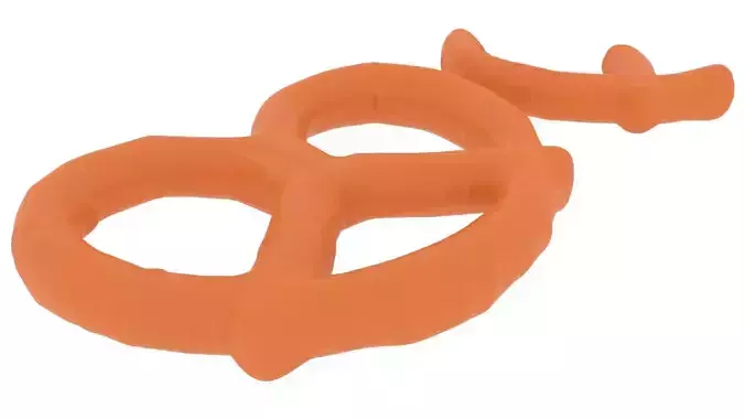 Orange Yogurt Covered Mini Pretzel Crackers 3D model