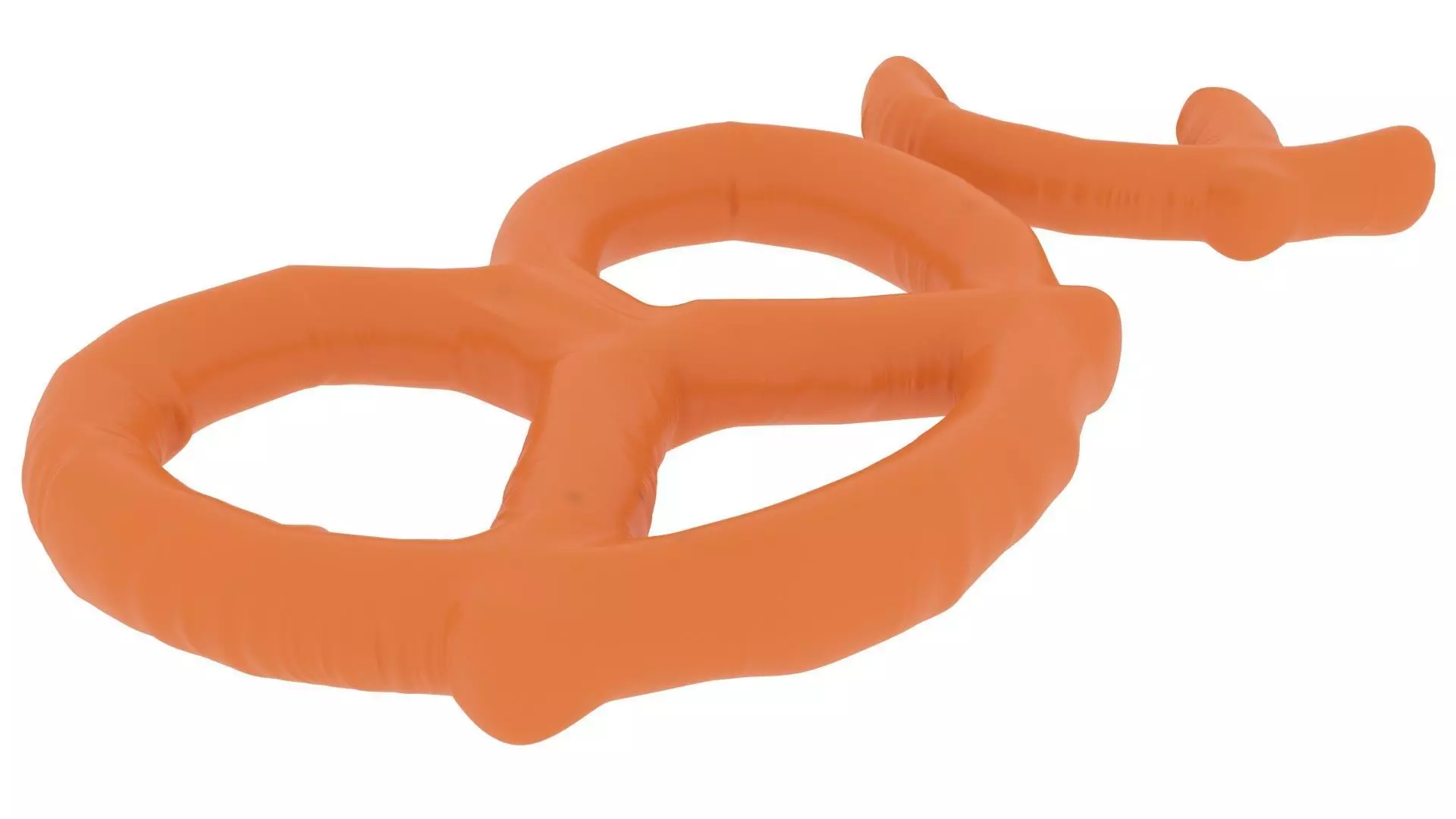 Orange Yogurt Covered Mini Pretzel Crackers 3D model_0