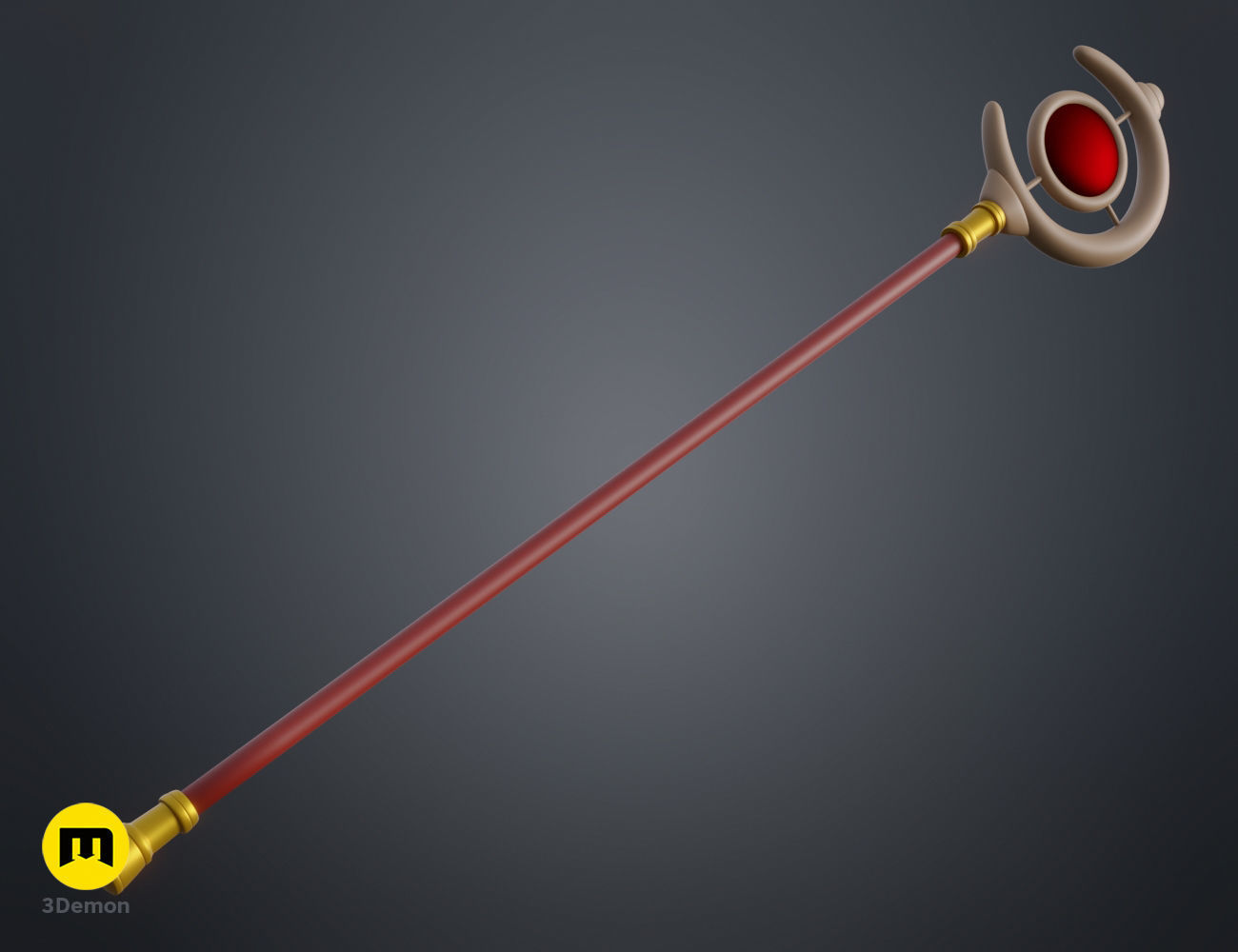 Frieren staff Beyond Journey End 3D print model_2