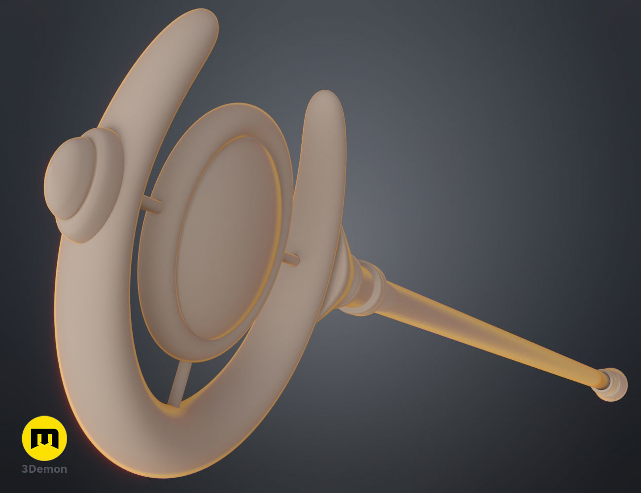 Frieren staff Beyond Journey End 3D print model_9