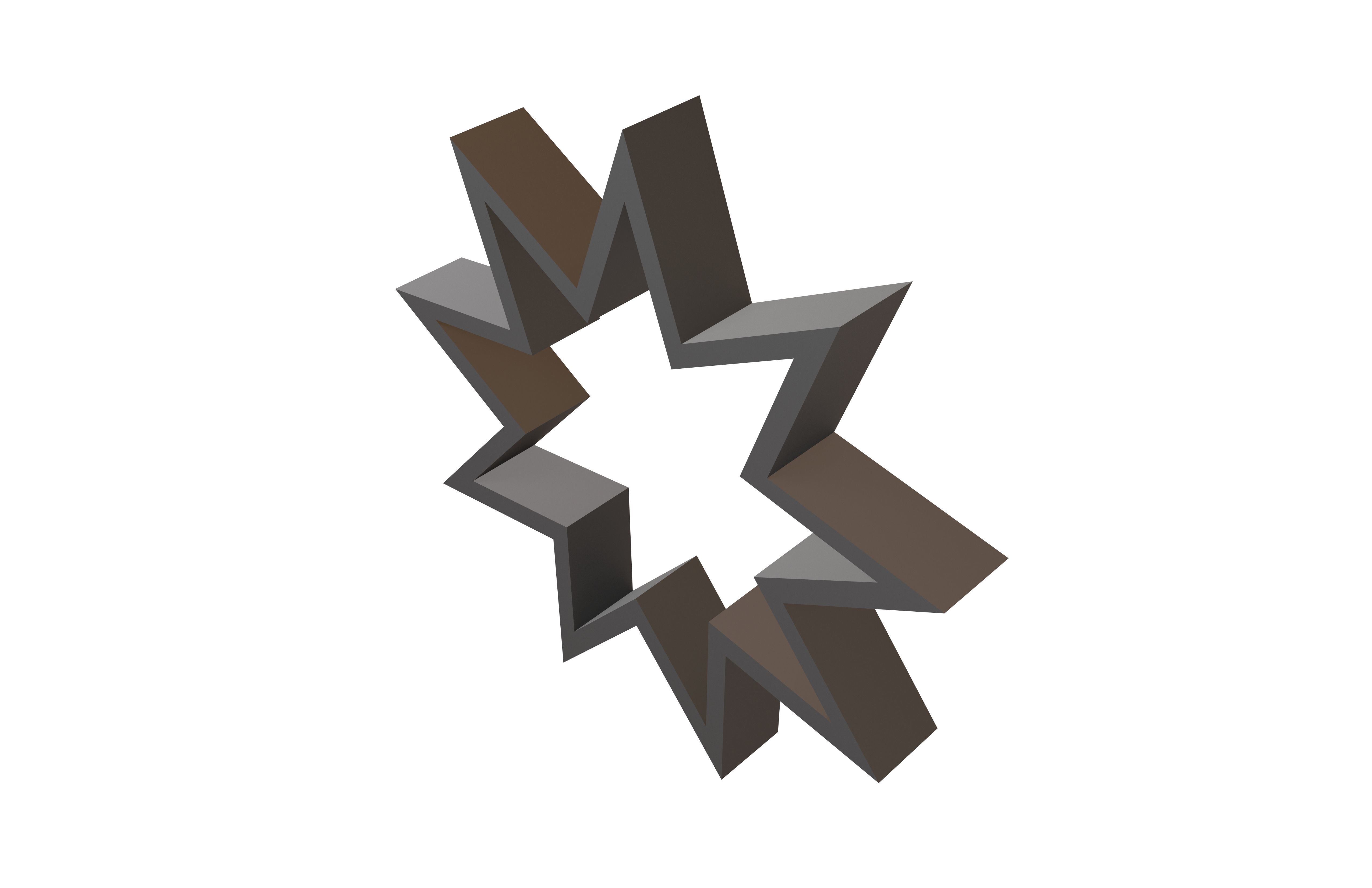Bahai Symbol v1 001 Low-poly 3D model_3