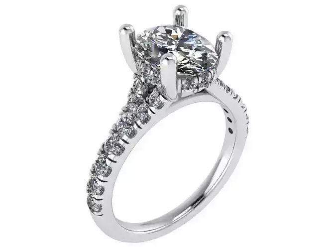 Oval Diamond Ring 2727