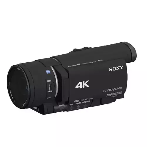 Sony FDR-AX100 Camcorder Free low-poly 3D model