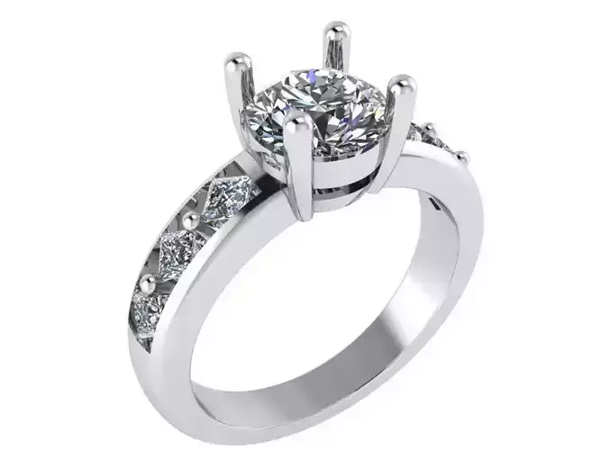 Round Diamond Basket Setting Ring 2728