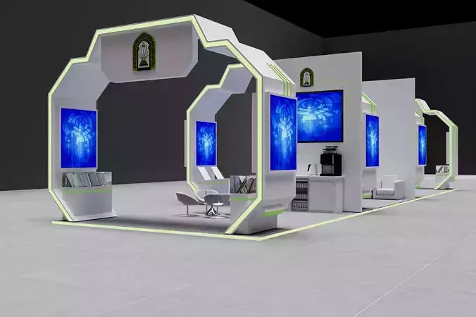 booth 3D model
