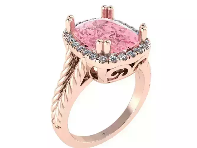 Cushion Halo Ring 2731