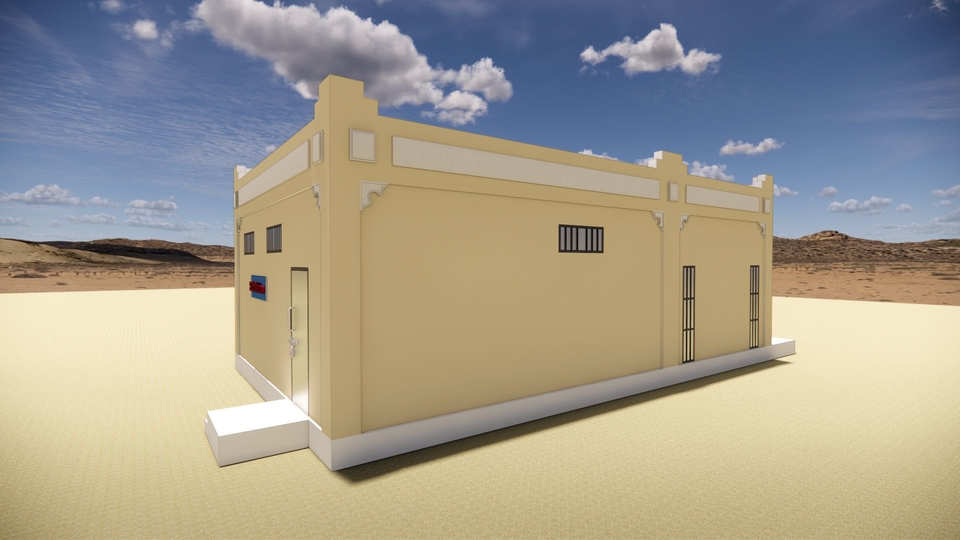 Electrical Substation Building in Revit 3D model_4