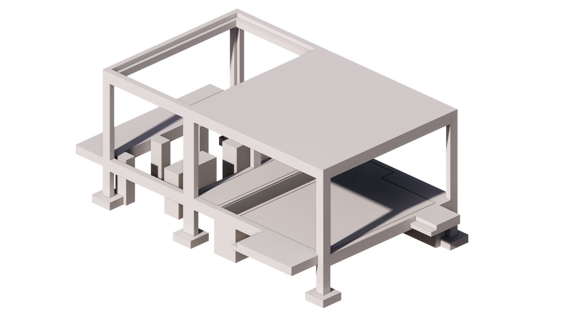 Electrical Substation Building in Revit 3D model_7