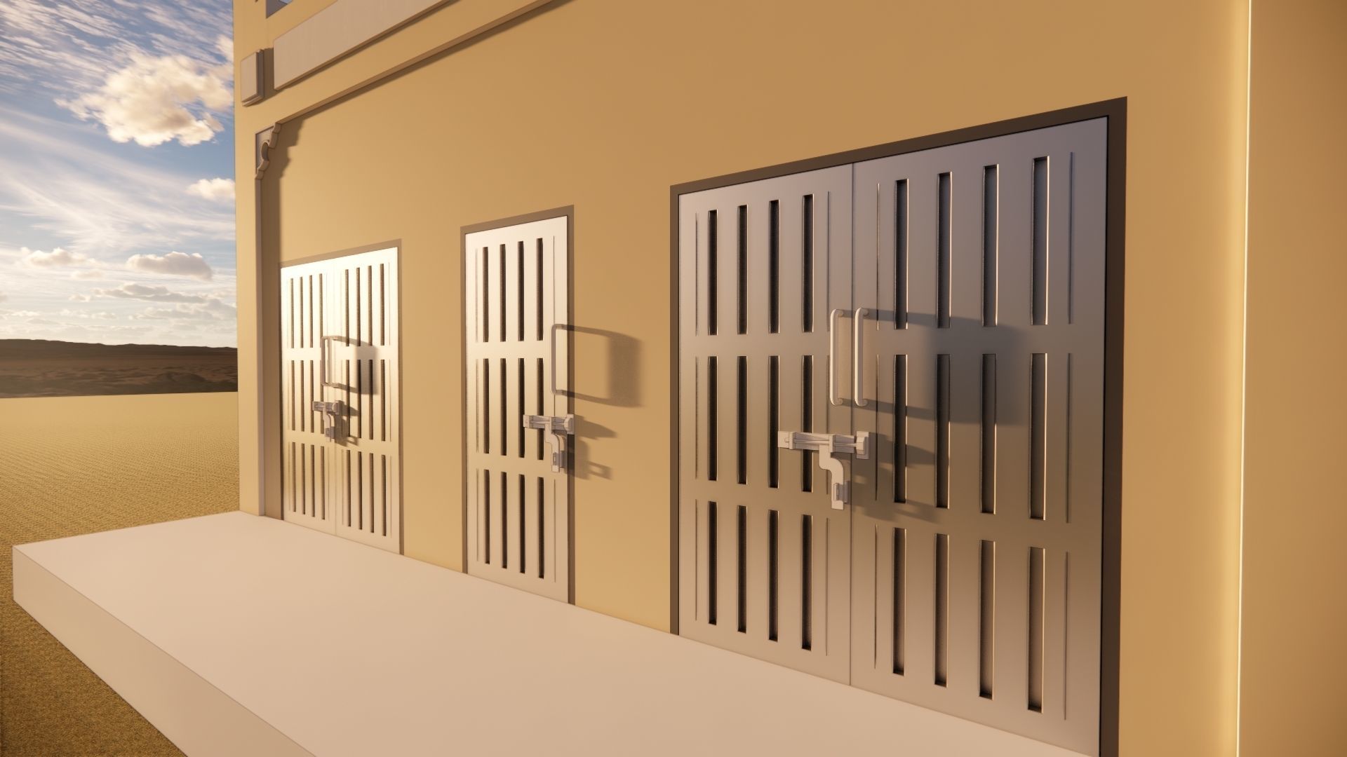 Electrical Substation Building in Revit 3D model_10