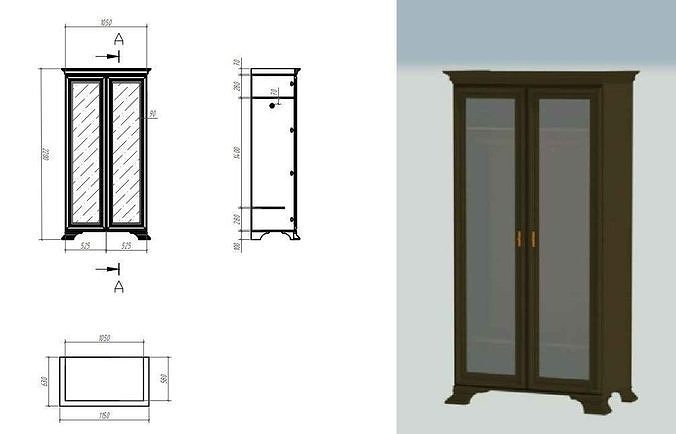 wardrobe for outerwear 3D model