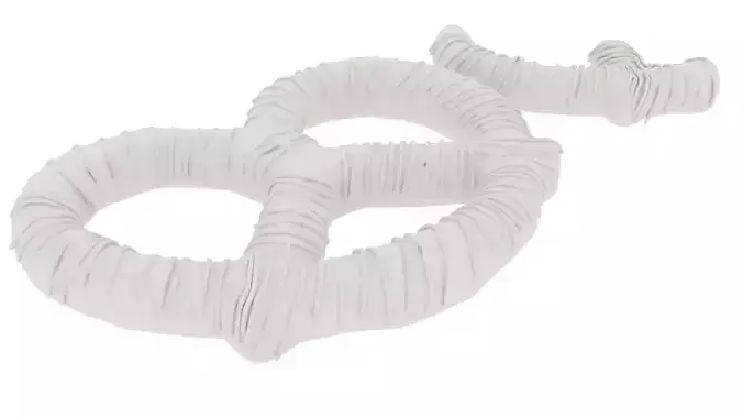 White Chocolate Striped Yogurt Covered Mini Pretzel Crackers