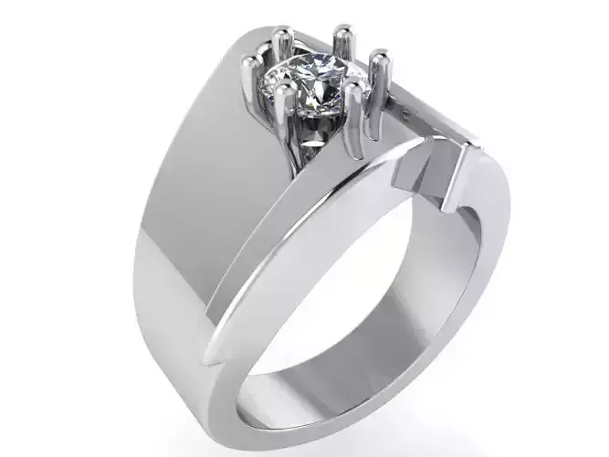 Round Diamond Band Ring 2740