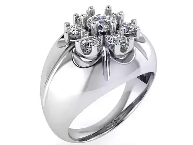 Flower Band Ring 2741