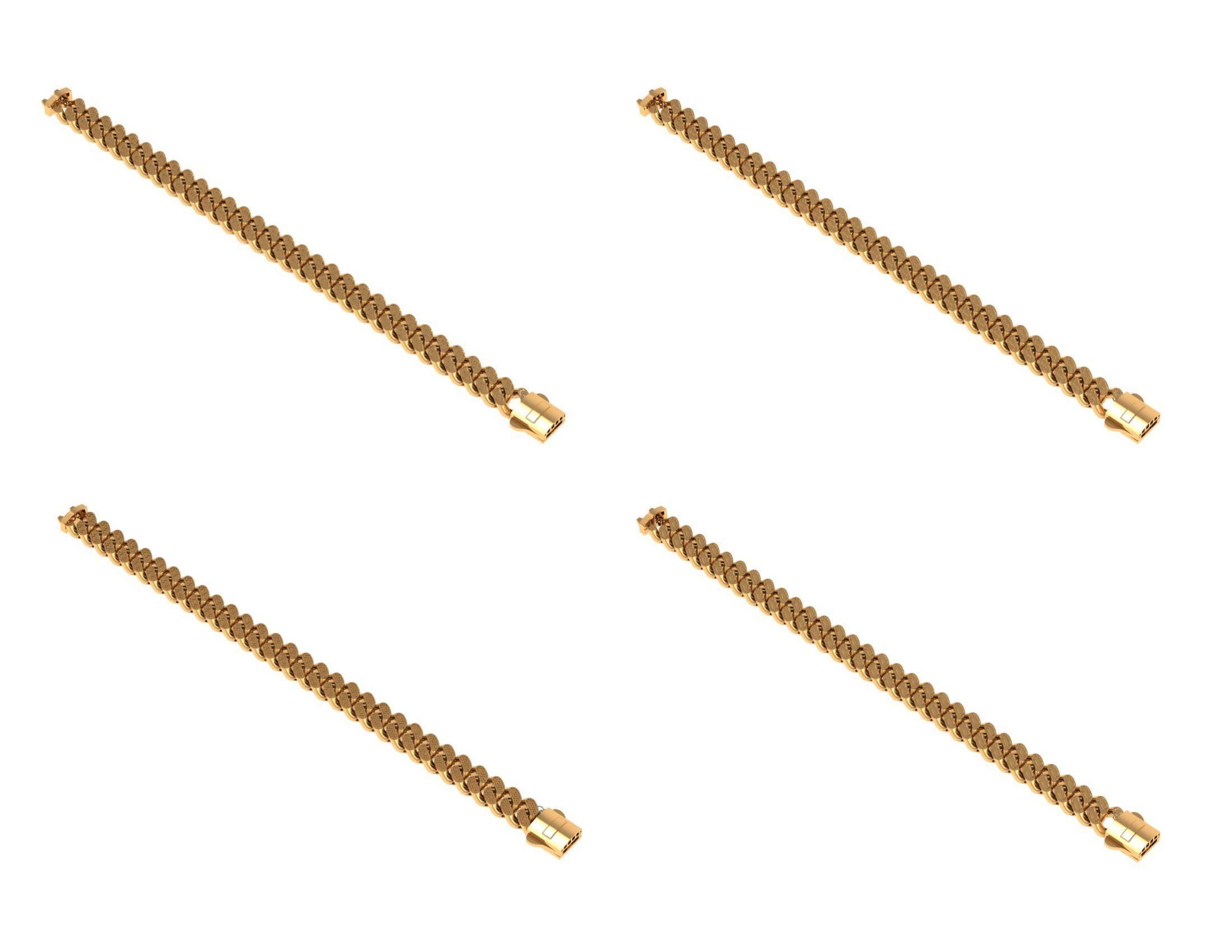 CUBAN LINK CHAIN Gurmet Bileklik - 200 PIECES READY FOR PRINT 3D print model_23