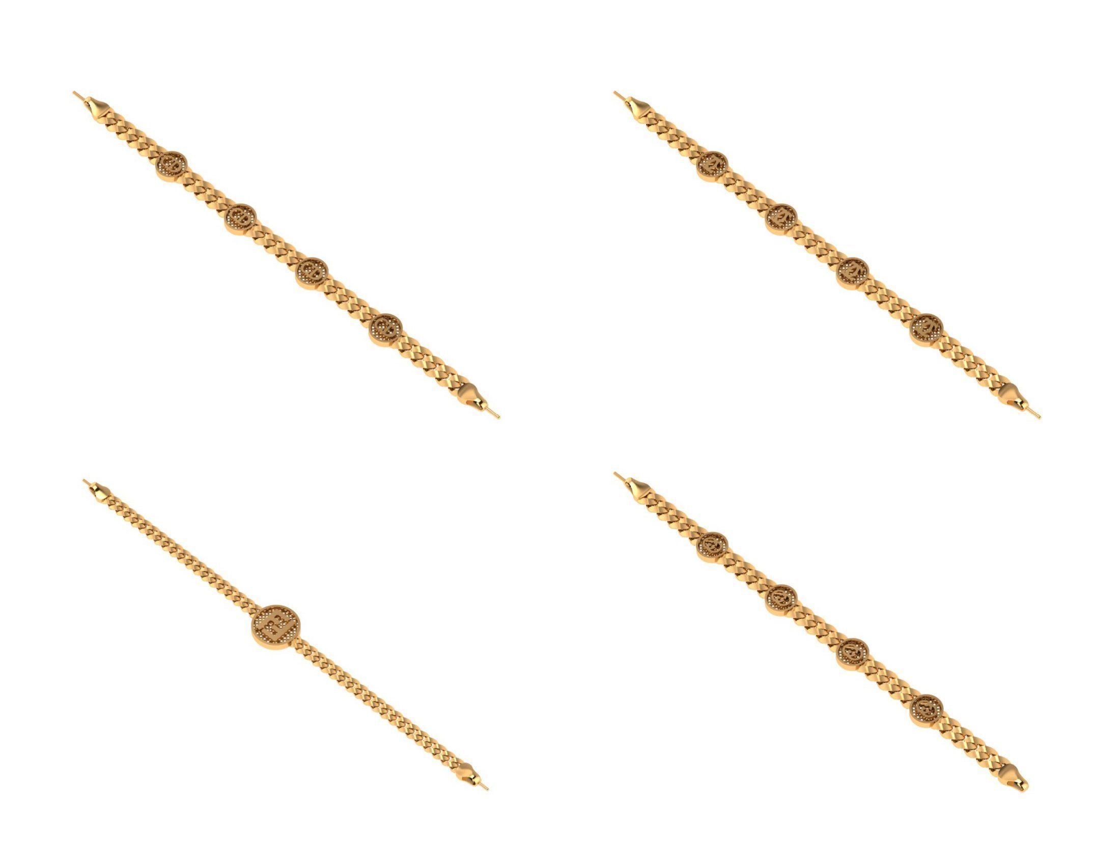 CUBAN LINK CHAIN Gurmet Bileklik - 200 PIECES READY FOR PRINT 3D print model_37