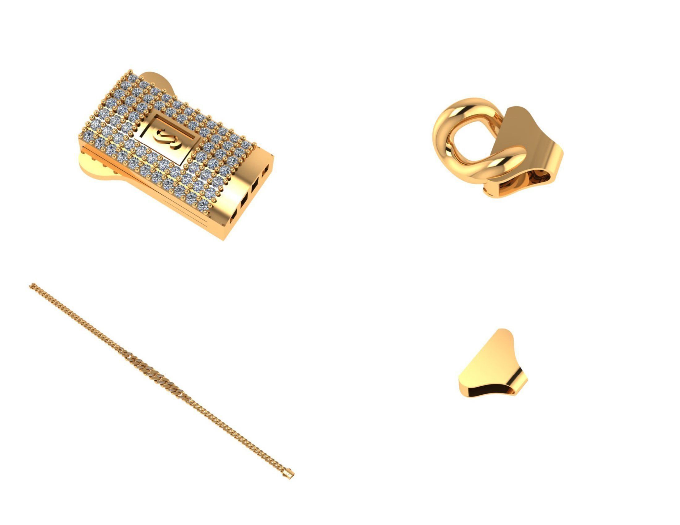 CUBAN LINK CHAIN Gurmet Bileklik - 200 PIECES READY FOR PRINT 3D print model_53