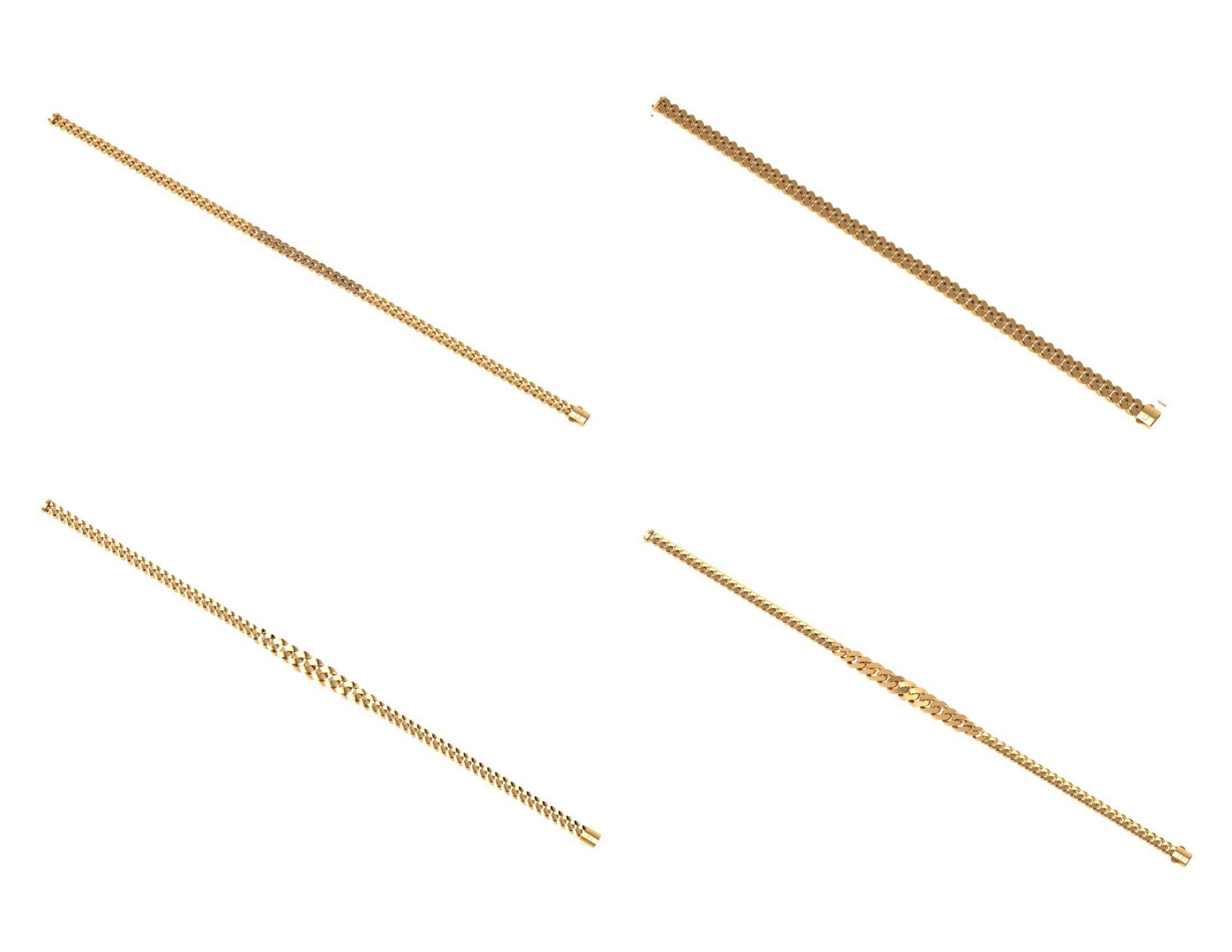 CUBAN LINK CHAIN Gurmet Bileklik - 200 PIECES READY FOR PRINT 3D print model_52