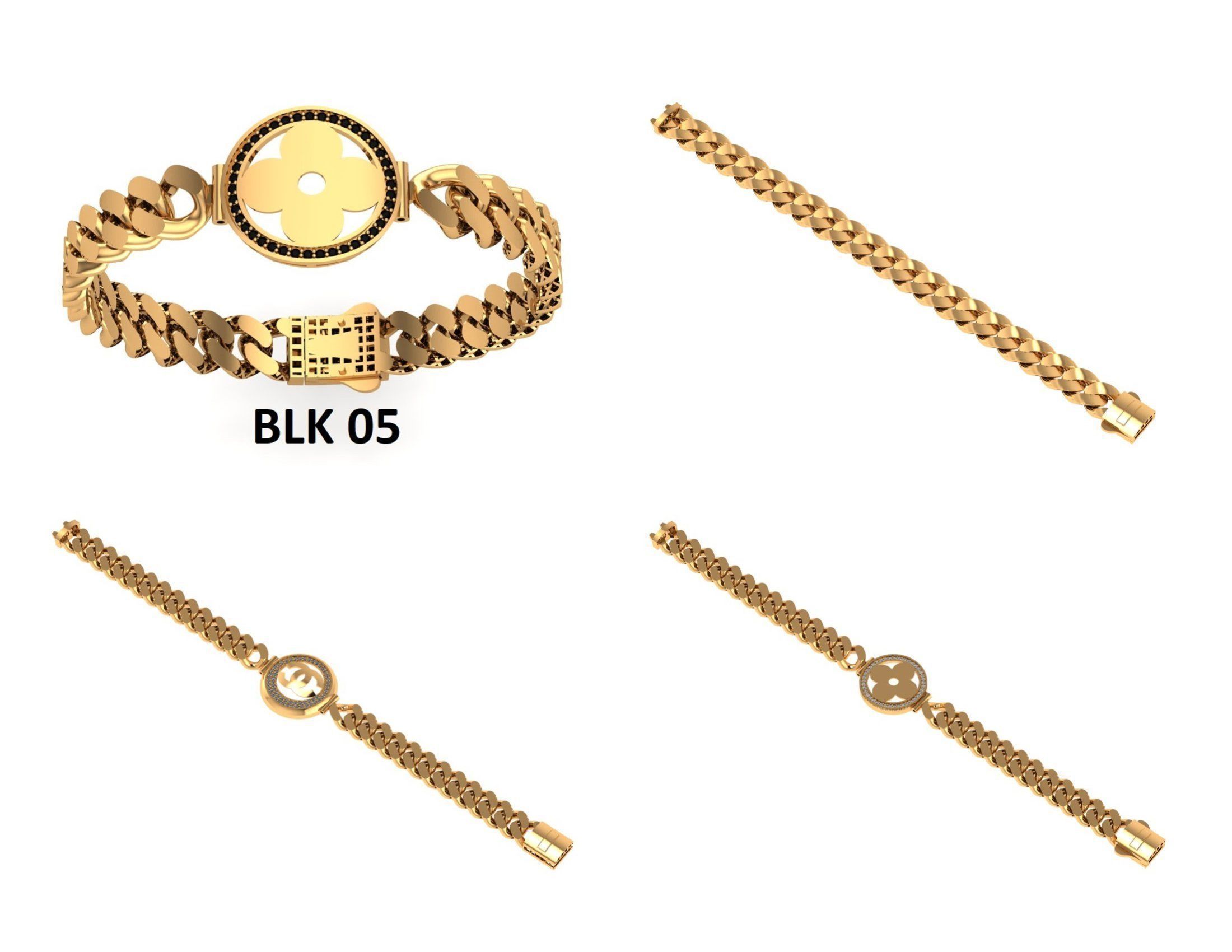 CUBAN LINK CHAIN Gurmet Bileklik - 200 PIECES READY FOR PRINT 3D print model_39