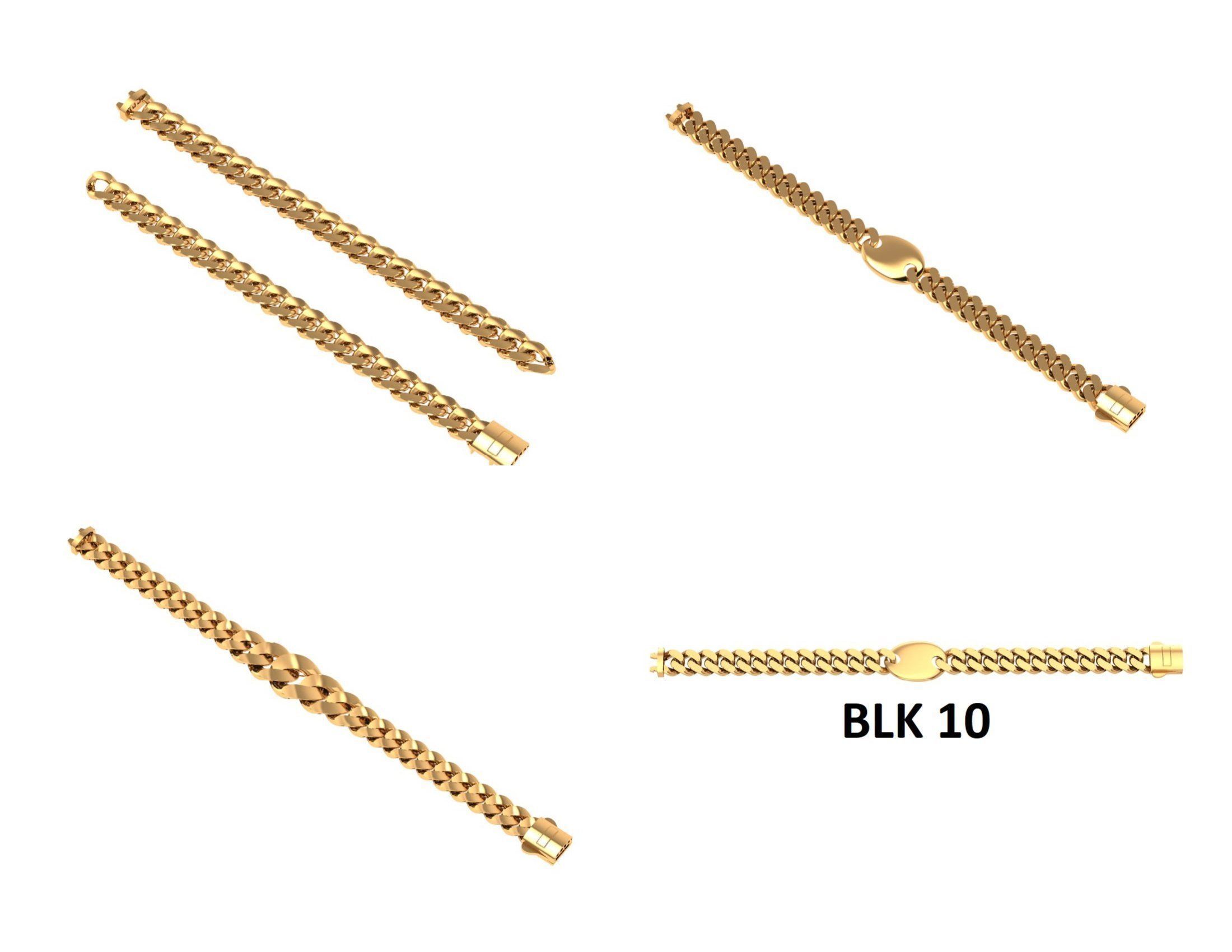 CUBAN LINK CHAIN Gurmet Bileklik - 200 PIECES READY FOR PRINT 3D print model_20