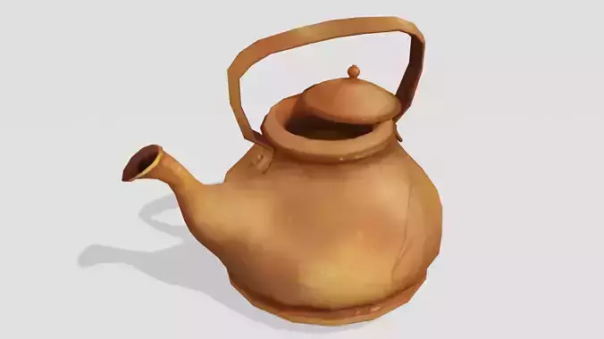 Tea Pot Copper - Hand Painted