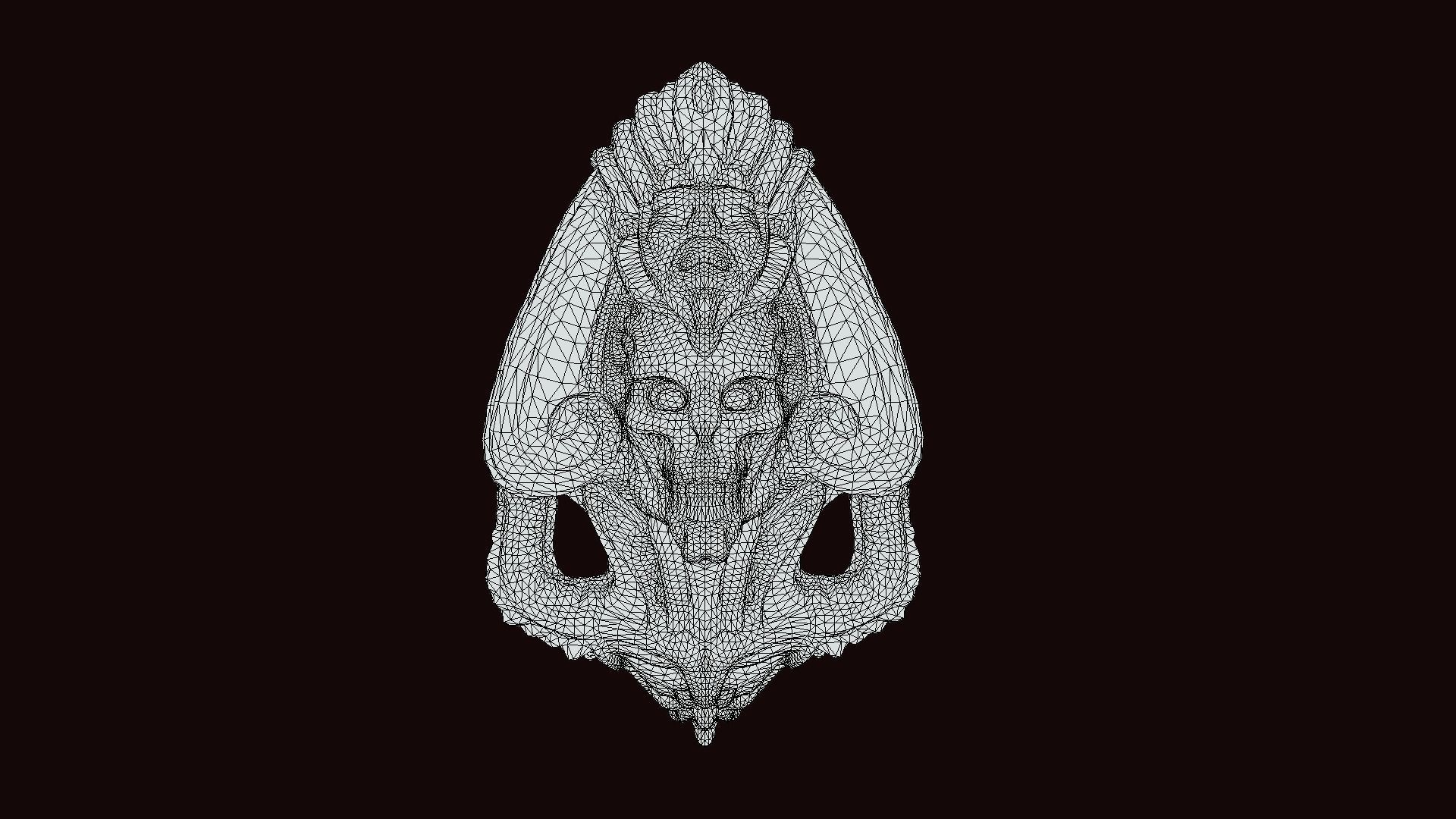 SkullShield 3D Model Low-poly 3D model_4