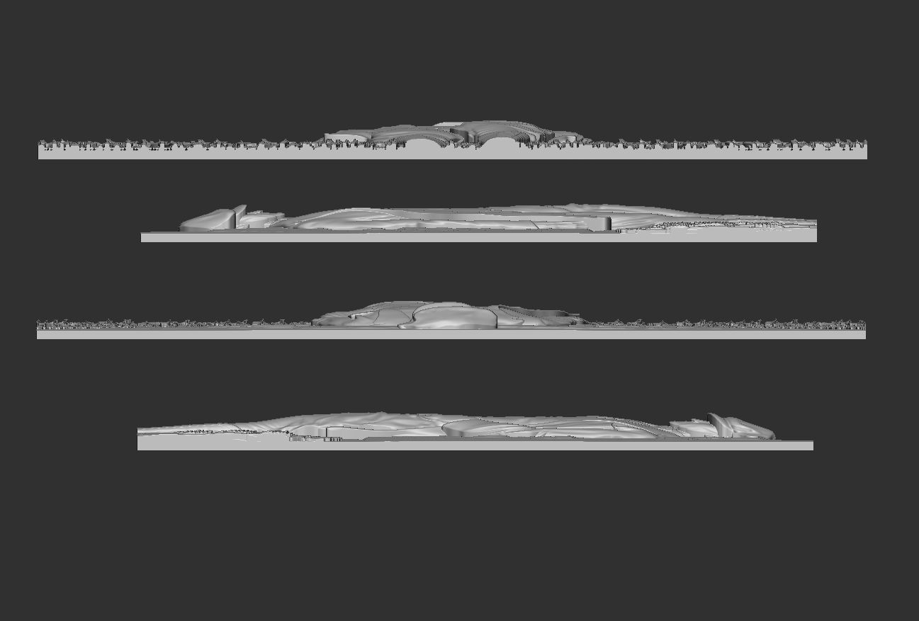 Gazi Mustafa Kemal Ataturk Walking in the Field Bas relief 3D print model_6