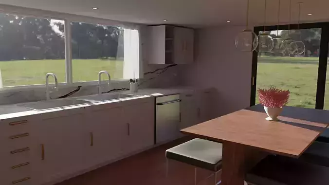 kitchen scene model 1