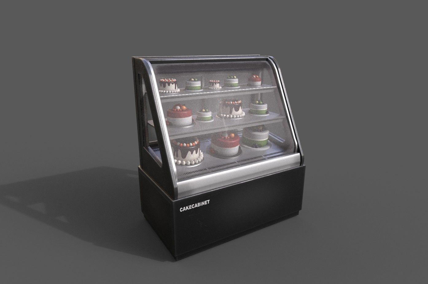 3D Model Cakes And Showcase Low-poly 3D model_28