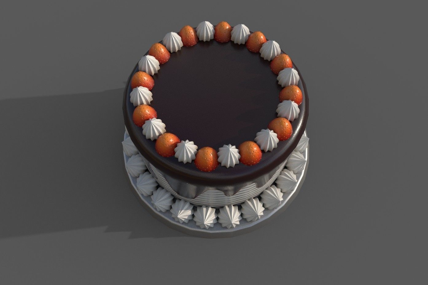 3D Model Cakes And Showcase Low-poly 3D model_31