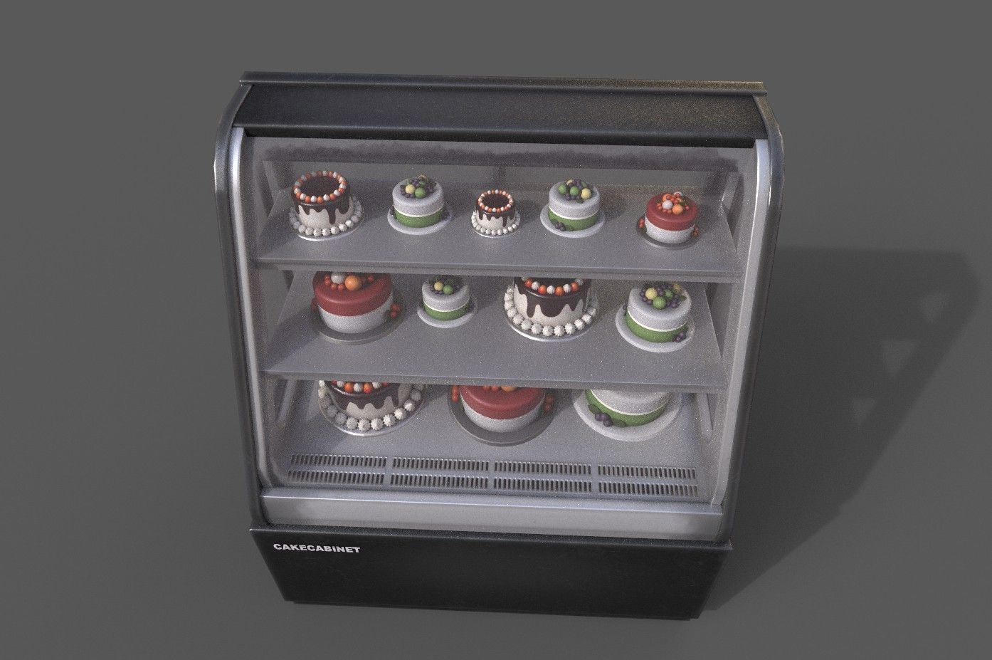 3D Model Cakes And Showcase Low-poly 3D model_12