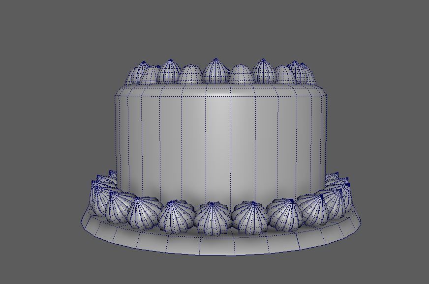 3D Model Cakes And Showcase Low-poly 3D model_23