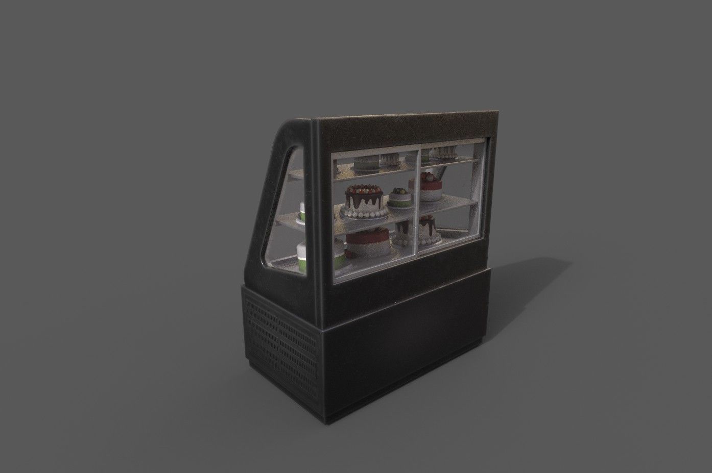 3D Model Cakes And Showcase Low-poly 3D model_3