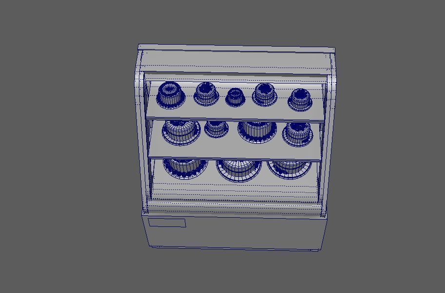 3D Model Cakes And Showcase Low-poly 3D model_19