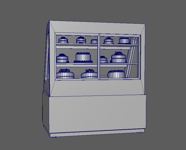 3D Model Cakes And Showcase Low-poly 3D model_27