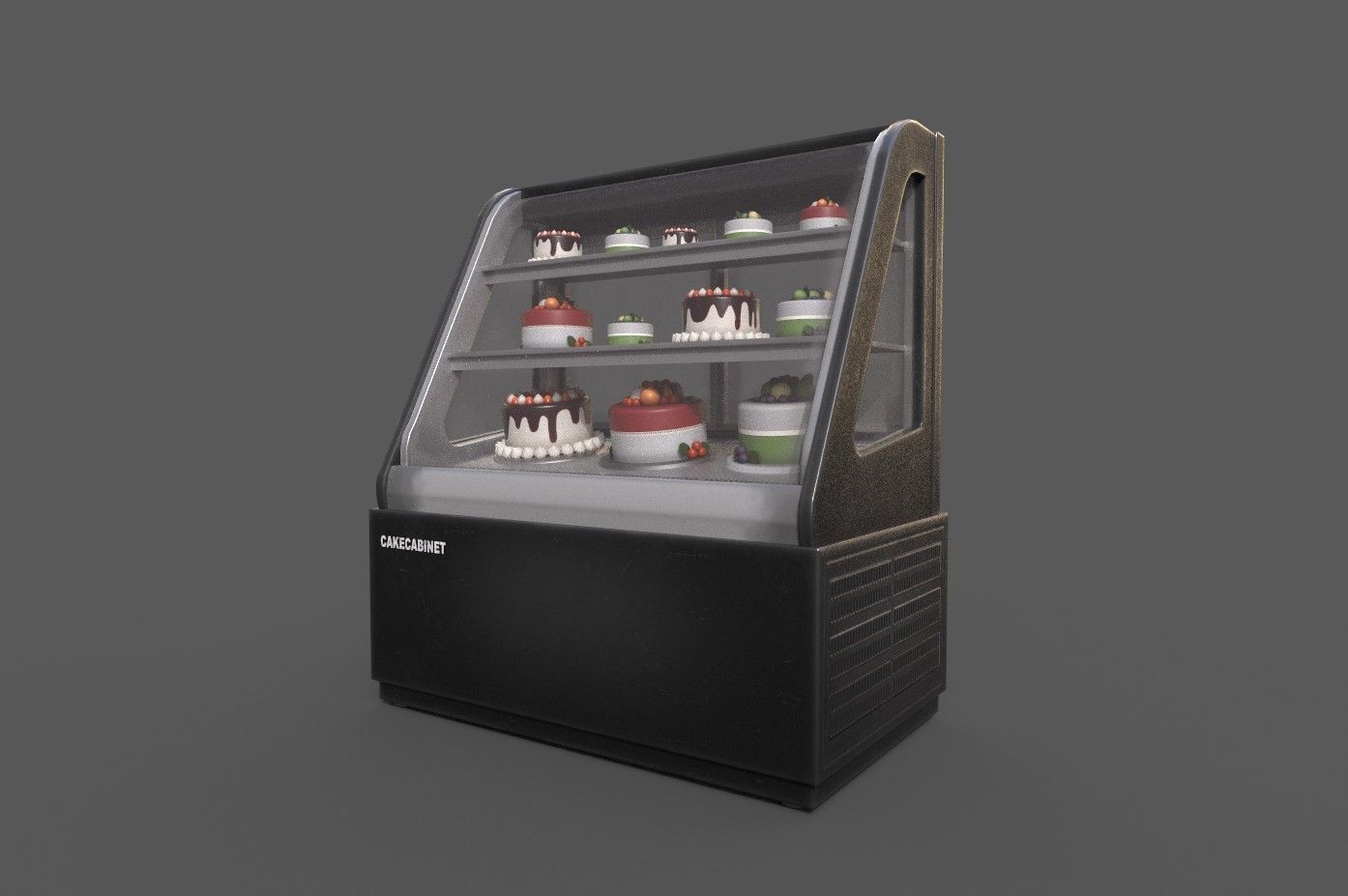 3D Model Cakes And Showcase Low-poly 3D model_2