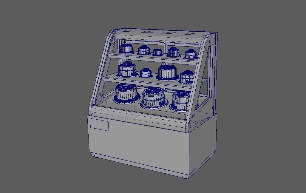 3D Model Cakes And Showcase Low-poly 3D model_8