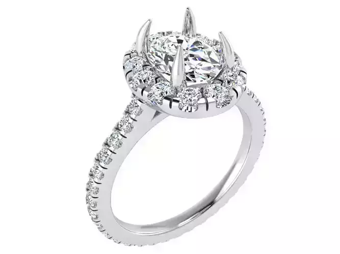 Oval Halo Ring 2754
